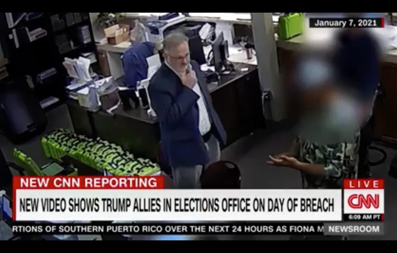 Security Footage Shows Allies Of Donald Trump Mishandling Voting Equipment