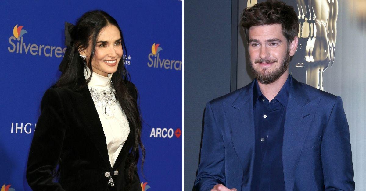 inside cougar demi moore romance andrew garfield ex toyboy ashton kutcher