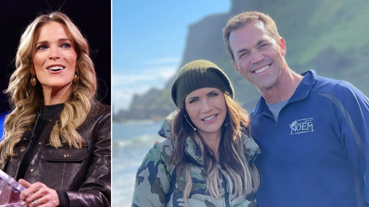 Photo of Megyn Kelly, Kristi Noem and Bryon Noem