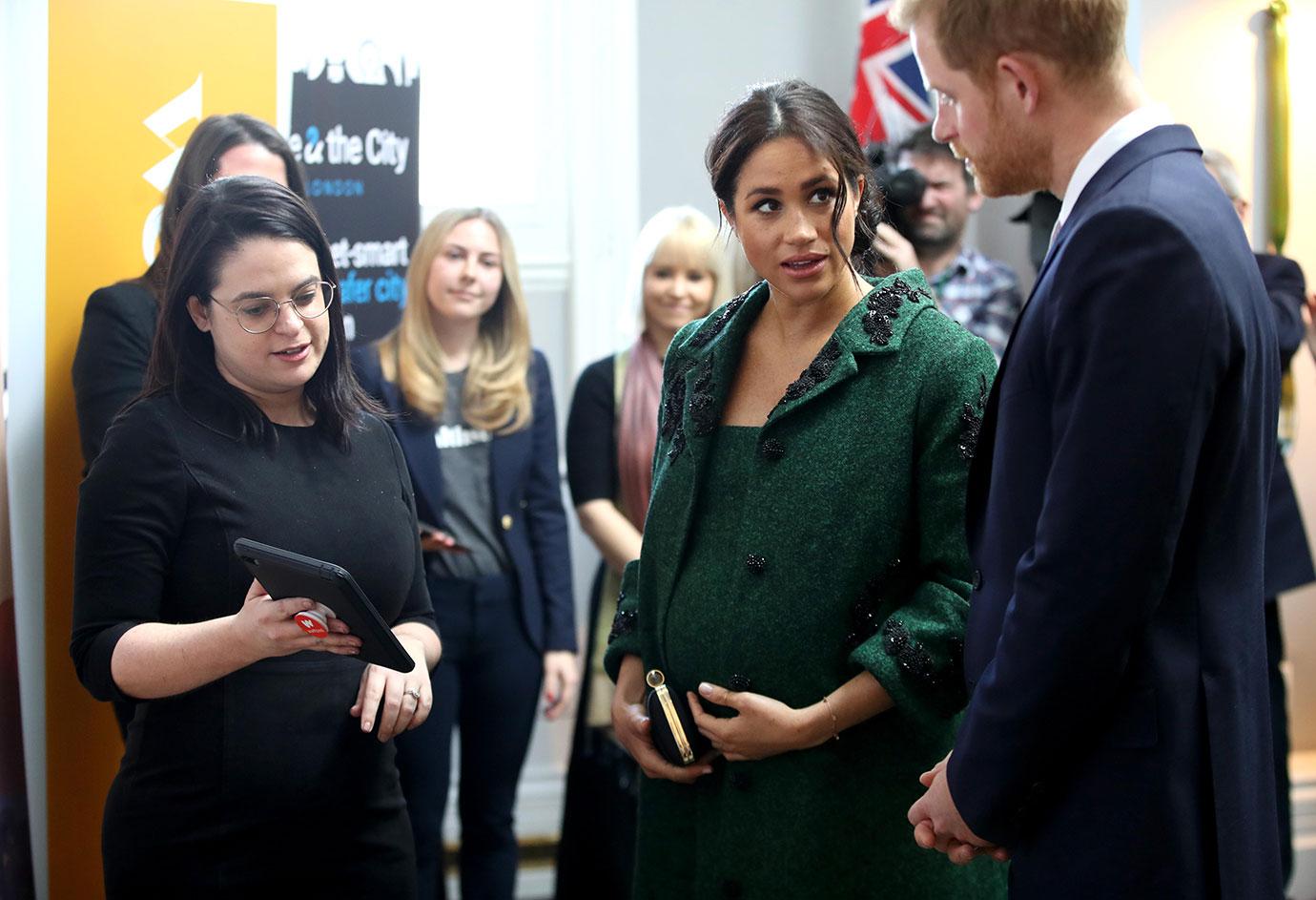 Prince Harry Meghan Markle Commonwealth Day Green Coat