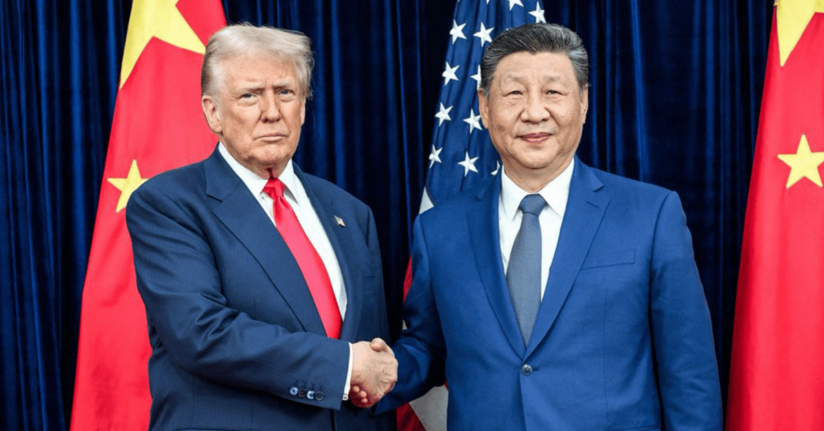Photo of Donald Trump and Xi Jinping