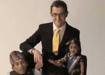 //shortest man woman guinness