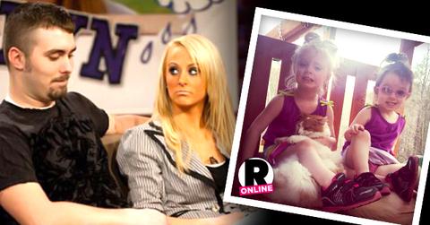 //leah messer corey simms share custody twins PP