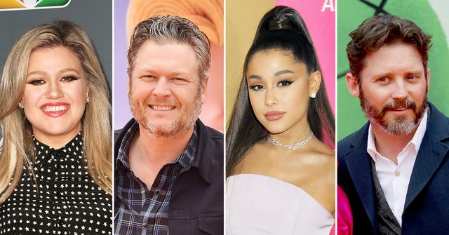 kelly clarkson divorce prenup brandon blackstock celebrated voice blake shelton ariana grande r