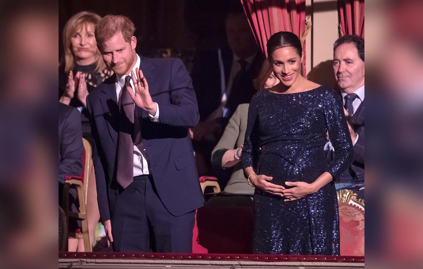 Pregnant Meghan Markle Sparkles Before Special Charity Performance Of Cirque Du Soleil