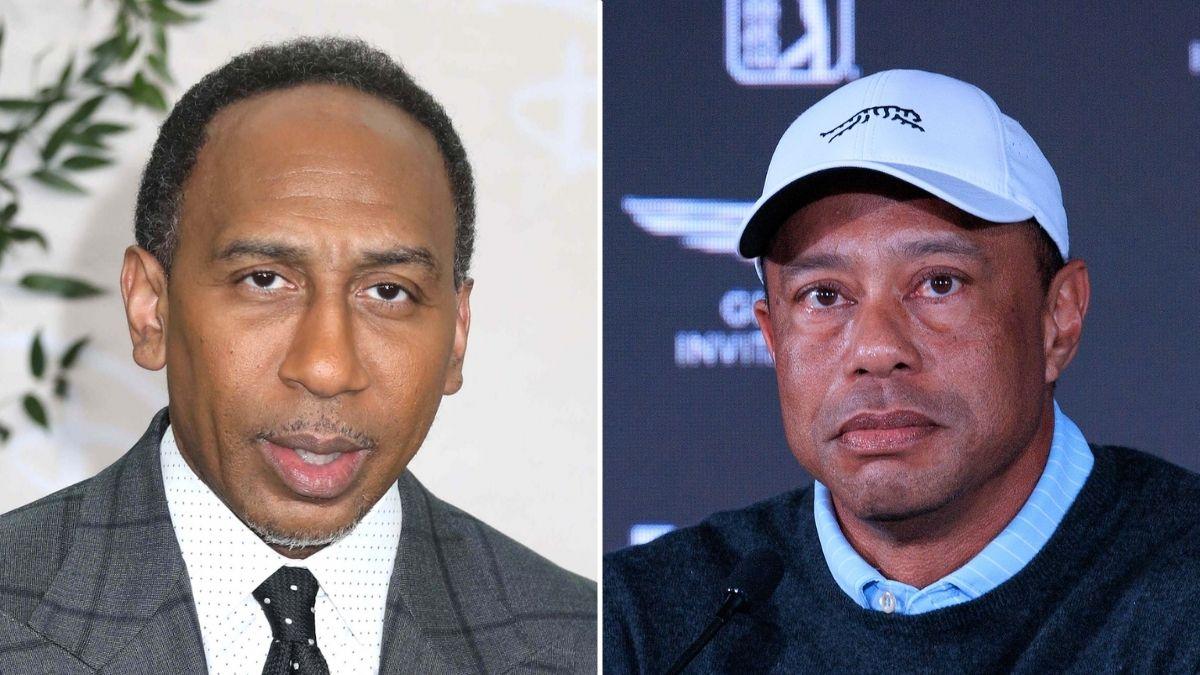 Photo of Stephen A Smith, Tiger Woods