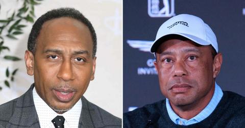 Photo of Stephen A Smith, Tiger Woods
