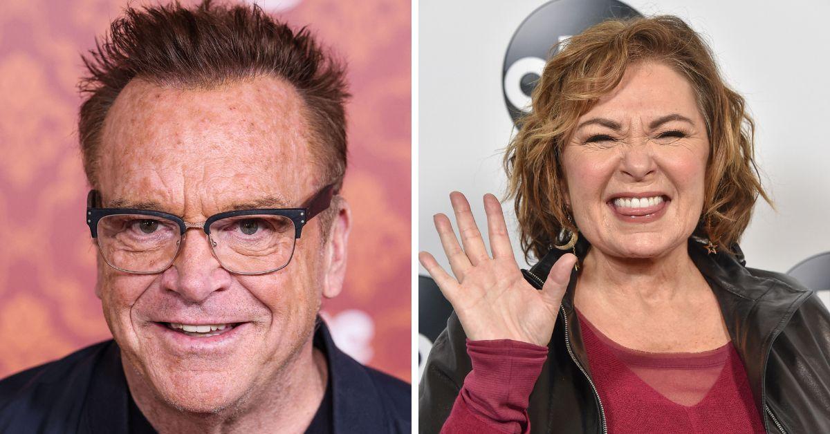 Photo of Tom Arnold and Roseanne Barr 