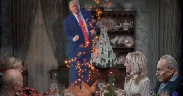WATCH: Donald Trump Roasts Democrats in Wild Thanksgiving Parody Clip