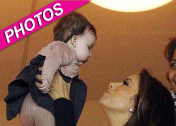 //eva longoria harper beckham cute