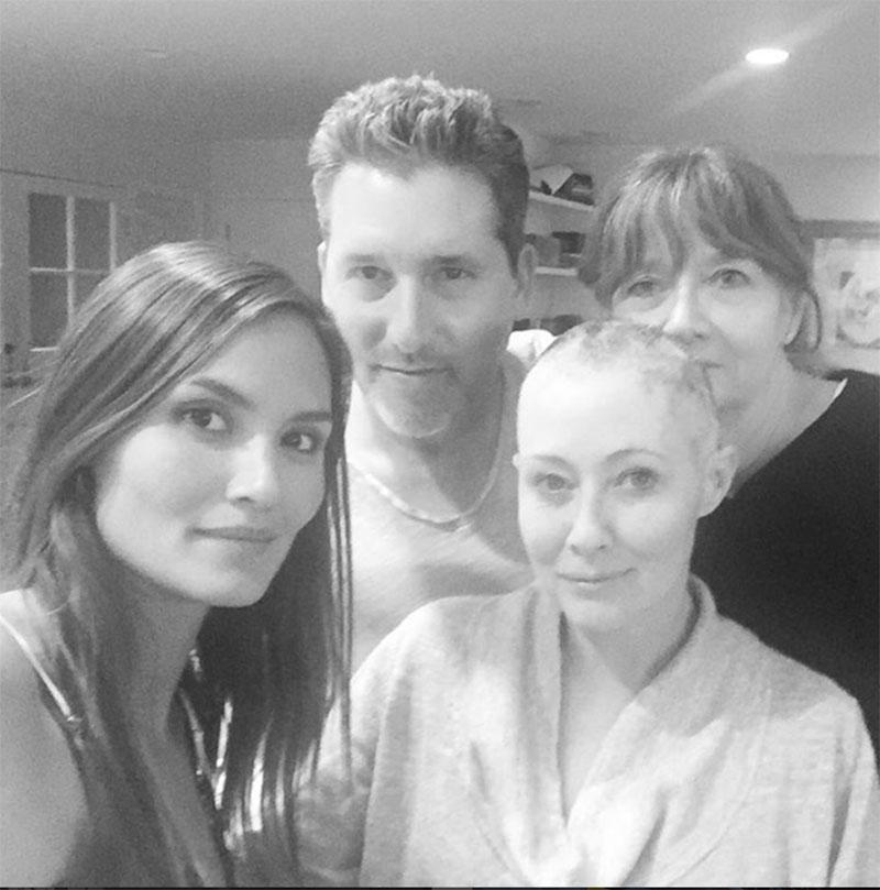 //shannen doherty cancer bald shave head