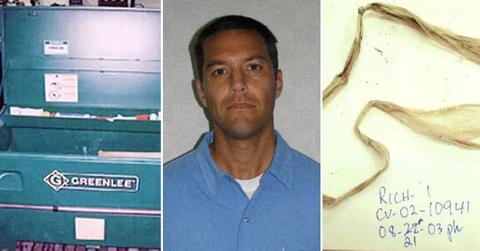 Composite photo of tool box, Scott Peterson, twine