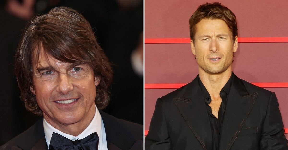 Composite photo of Tom Cruise and Glen Powell