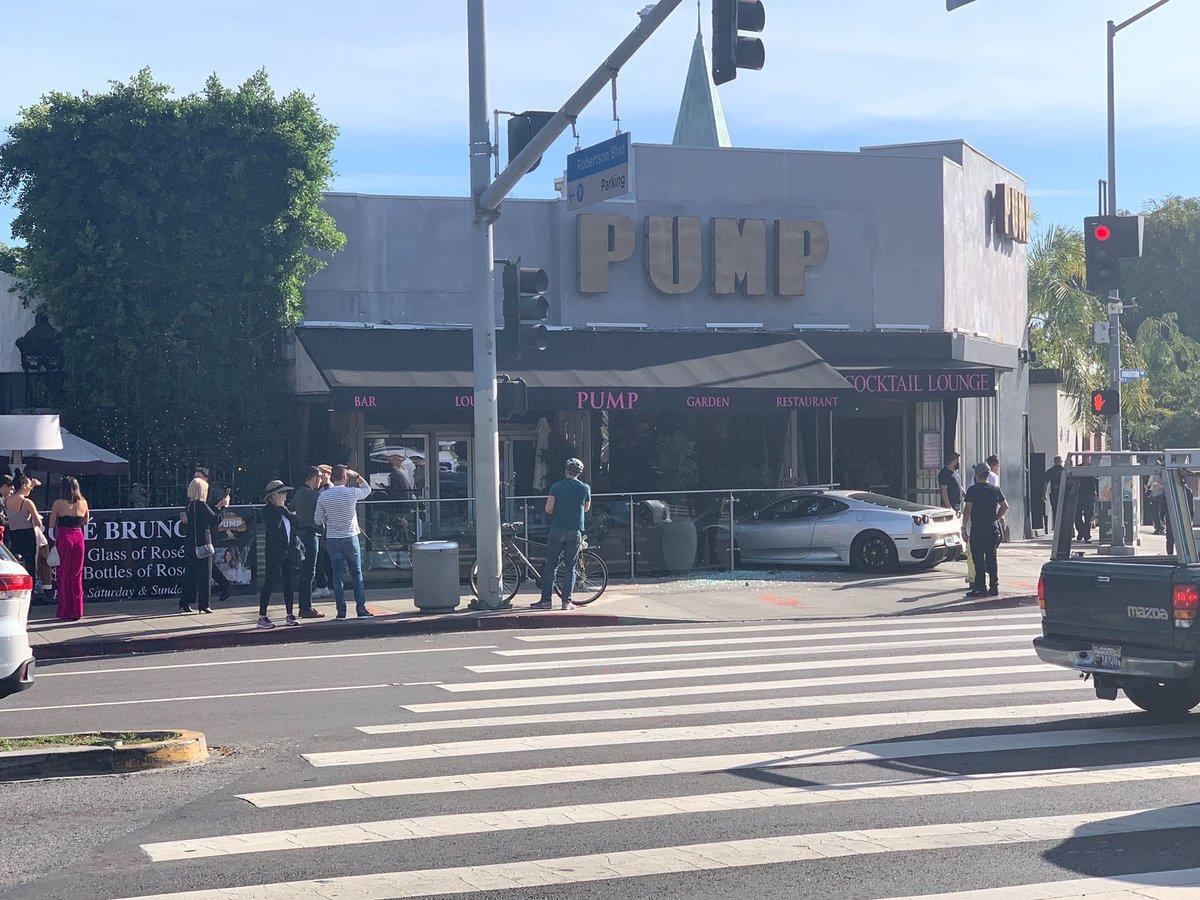 Car Wreck! Ferrari Crashes Into Lisa Vanderpump’s West Hollywood Restaurant