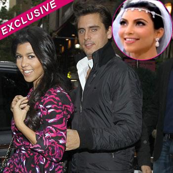 //kourtney kardashian scott disick wedding kim