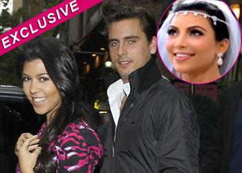 //kourtney kardashian scott disick wedding kim