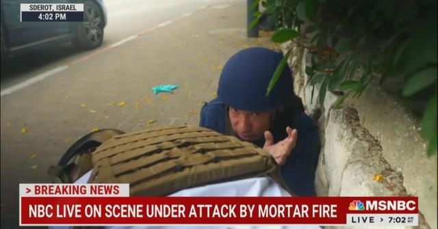 nbc news reporter richard engel forced take cover rocket fire israeljpg