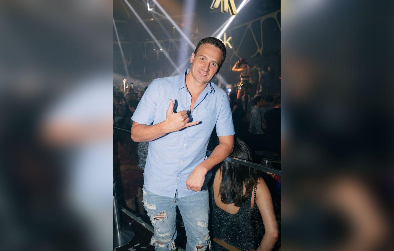 //Ryan Lochte at Hakkasan Las Vegas Restaurant and Nightclub Aug