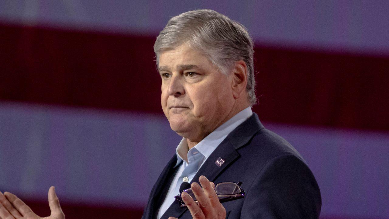 image of Sean Hannity said he wanted to give Katie Zacharia an 'opportunity' to address her first press briefing after criticism.