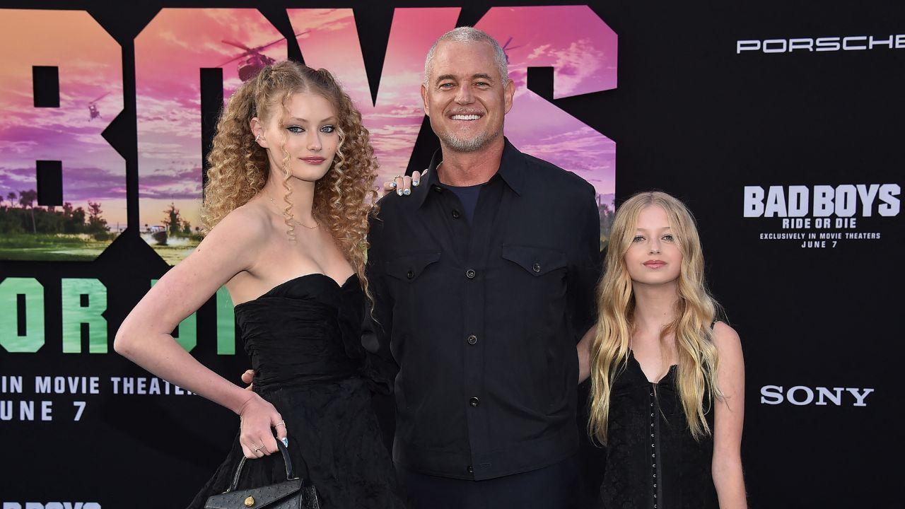 picture of Eric Dane and daughters