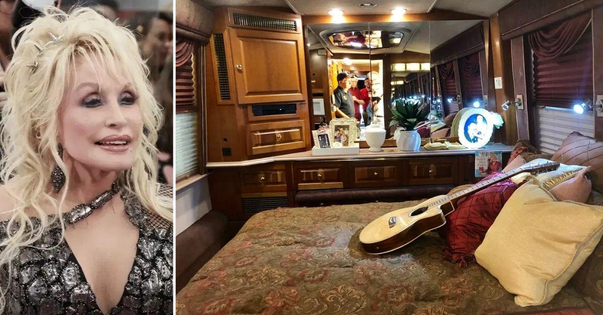 Photo of Dolly Parton and RV