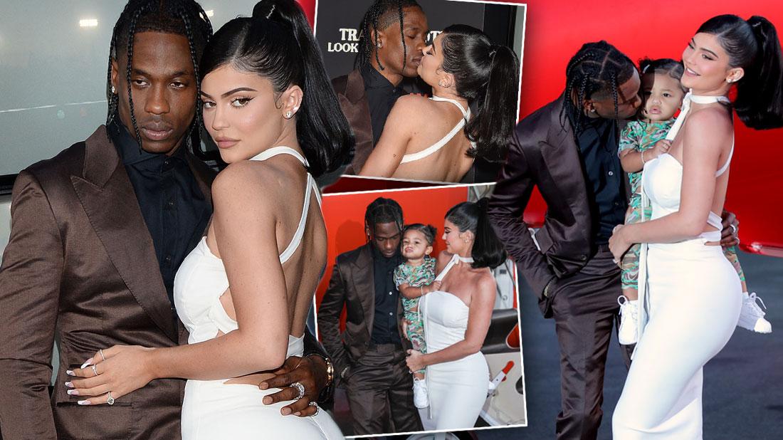 Kylie Jenner, Travis Scott & Stormi At ‘Look Mom I Can Fly’ Premiere