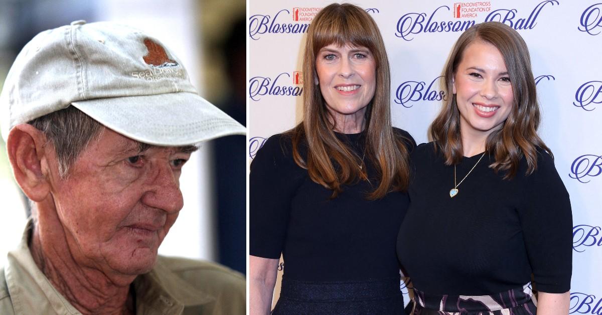 Spilt photo of Bob Snr, Terri Irwin with Bindi Irwin