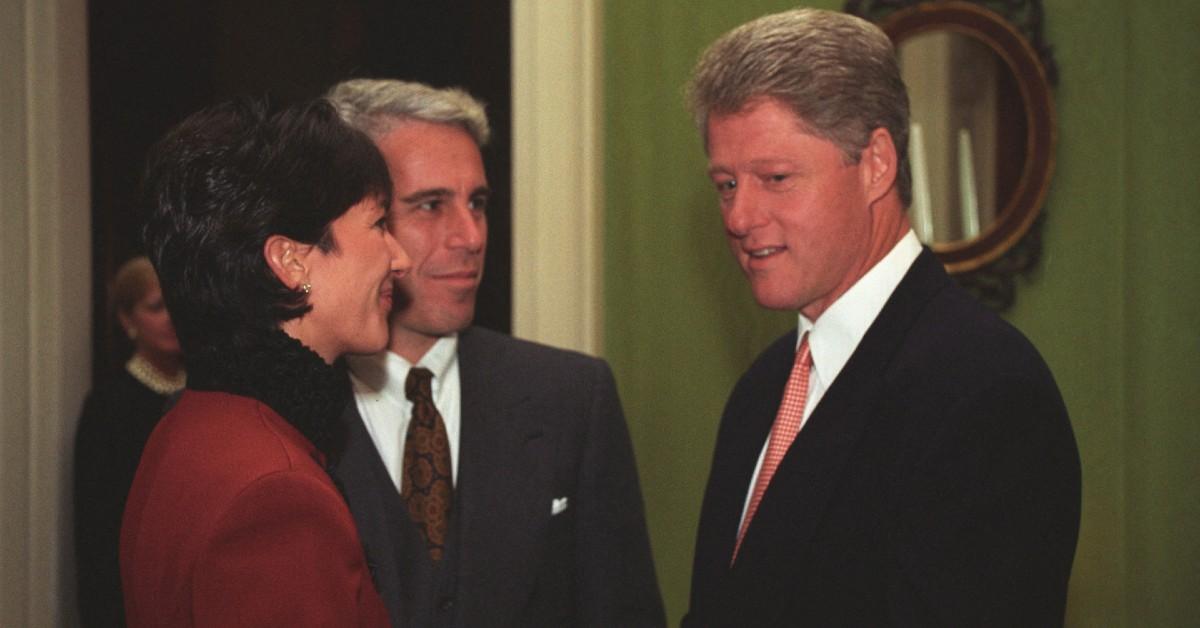 Photo of Ghislaine Maxwell, Jeffrey Epstein, Bill Clinton