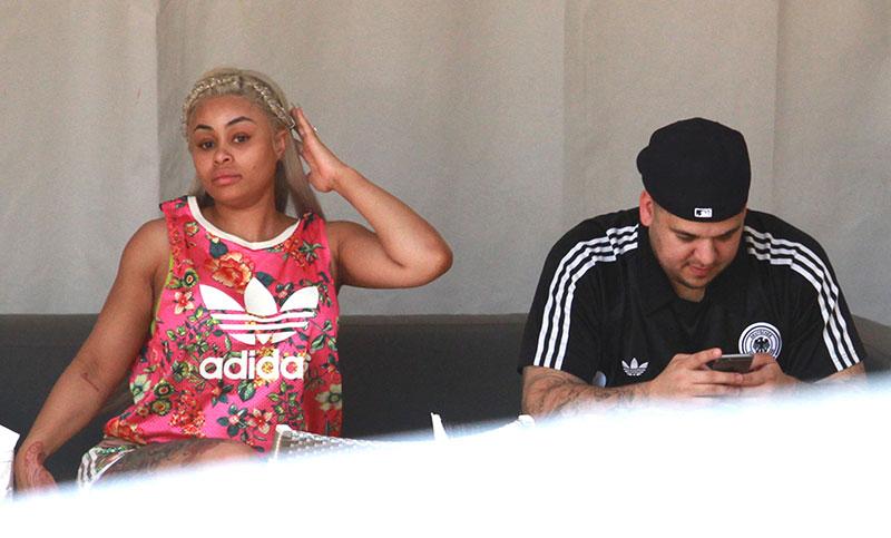 blac chyna pregnant short shorts tank top miami