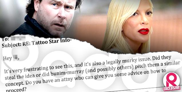 //tori spelling dean mcdermott  million legal battle tv idea stolen court wide