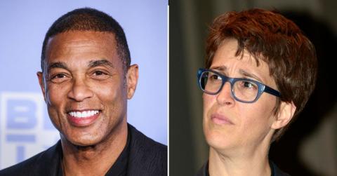 Don Lemon claimed Rachel Maddow cannot back CNN as he casts himself as a defender of the press.