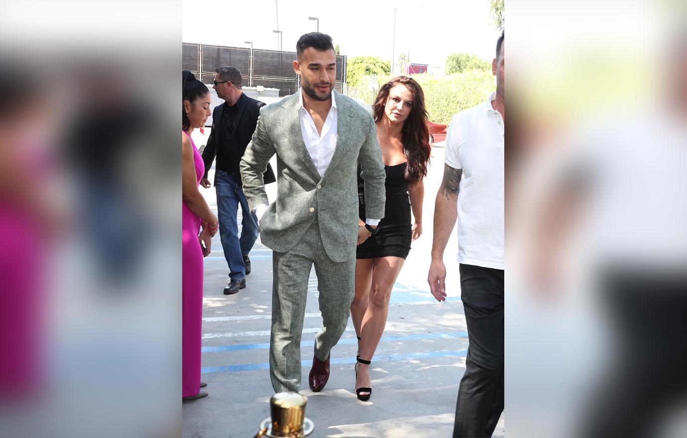 Britney Spears and Sam Asghari attend Daytime Beauty Awards Luncheon.