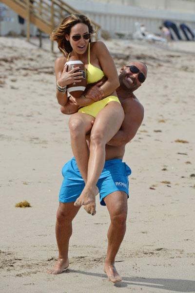 //melissa gorga and joe gorga beach