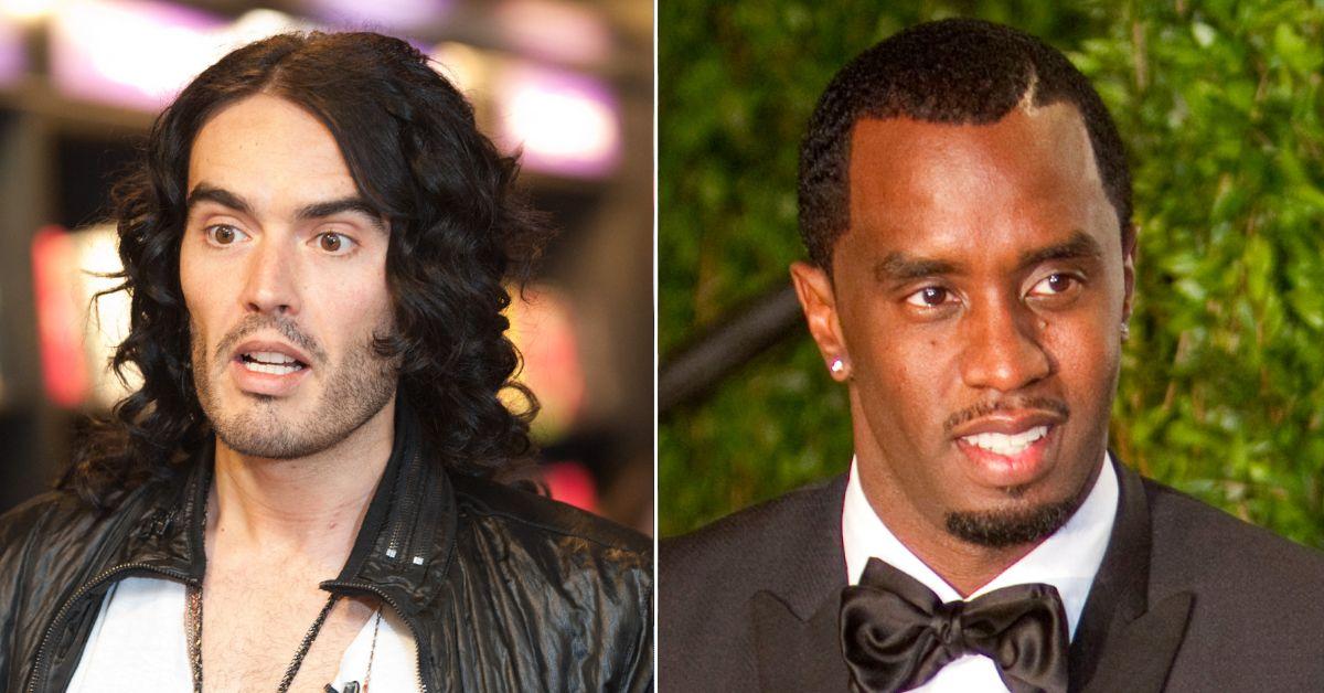 Composite photo of Russell Brand and Sean 'Diddy' Combs