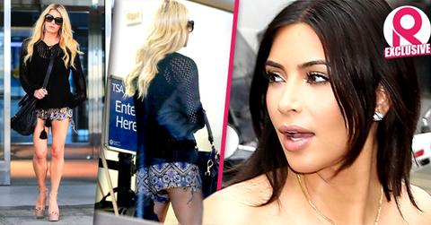 //kim kardashian jealous jessica simpson fit body post pregnant wide
