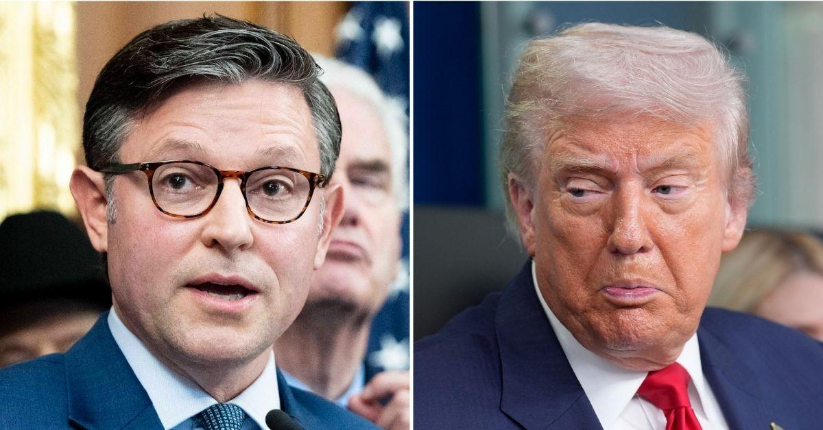 Photo of Mike Johnson, Donald Trump