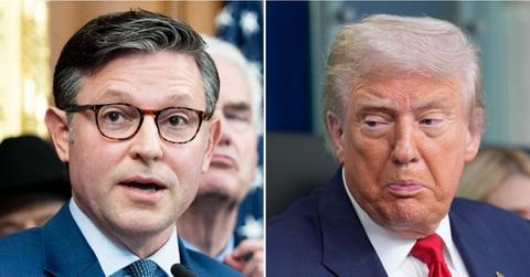 Photo of Mike Johnson, Donald Trump