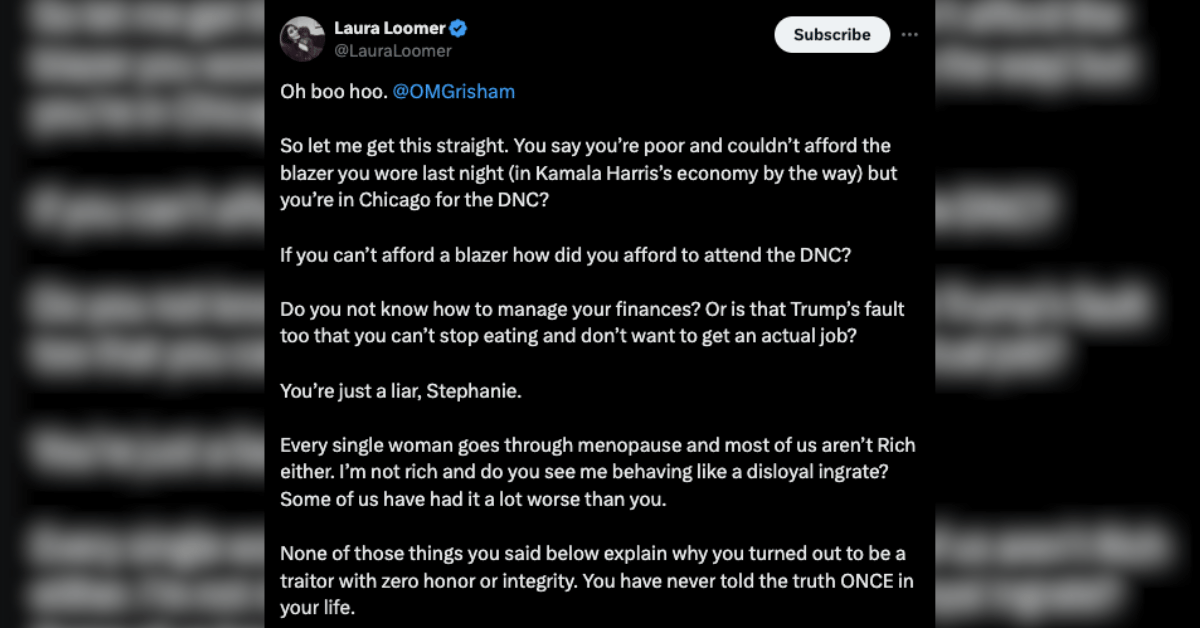 stephanie grisham fires back laura loomer