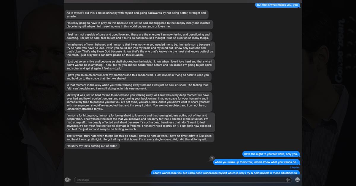 Keke Palmer’s Ex-BF Darius Jackson Submits Alleged Texts From Actress