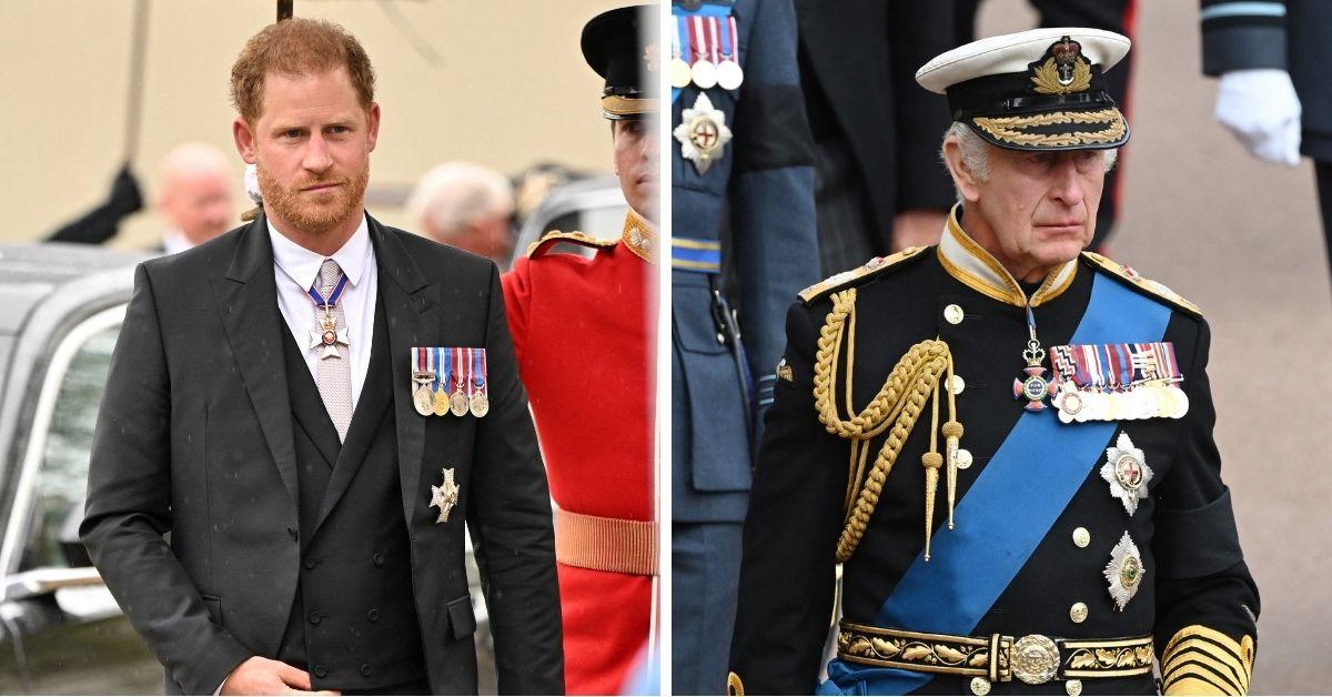 Photo of Prince Harry and King Charles