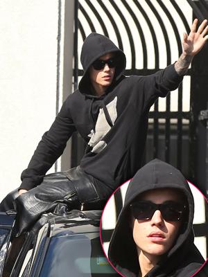 //justin bieber back to la from miami tall