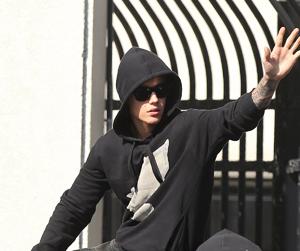 //justin bieber back to la from miami tall
