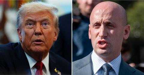 Photo of Donald Trump, Stephen Miller