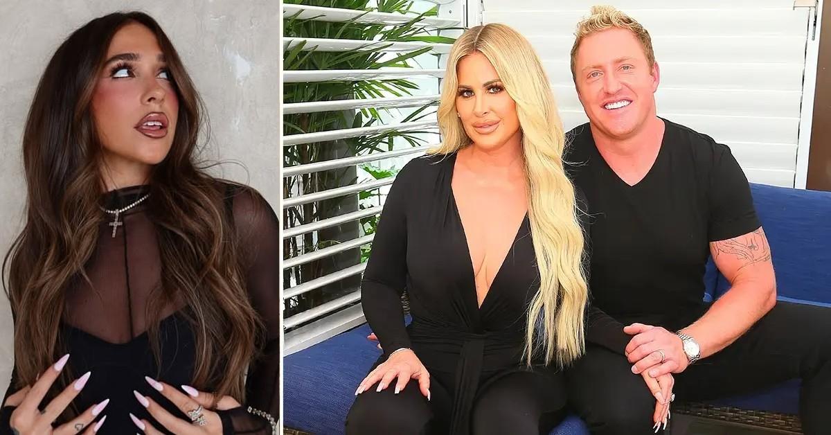 Split photo of Ariana Biermann, Kim Zolciak and Kroy Biermann