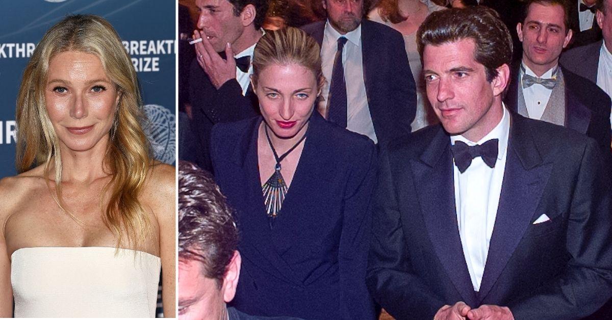 Photo of Gwyneth Paltrow, Carolyn Bessette-Kennedy and John F. Kennedy Jr.