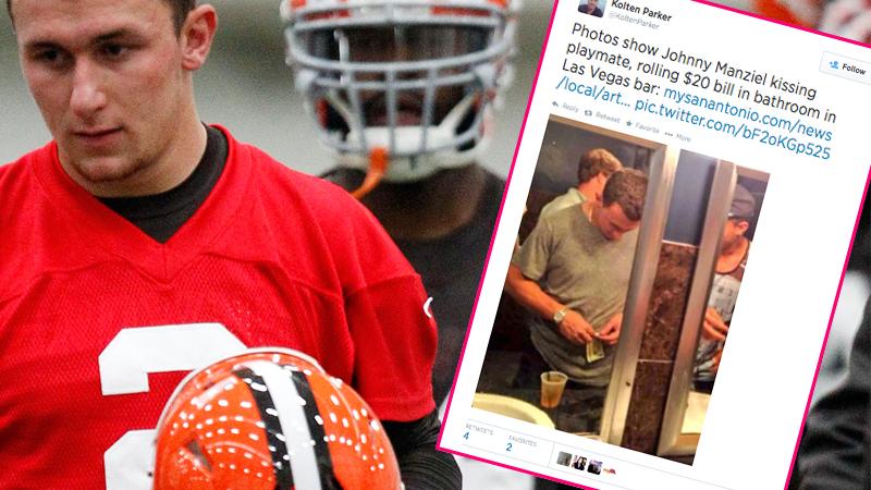 Johnny Manziel Rolled Up to the Club with a Fuzzy $6,000 Backpack