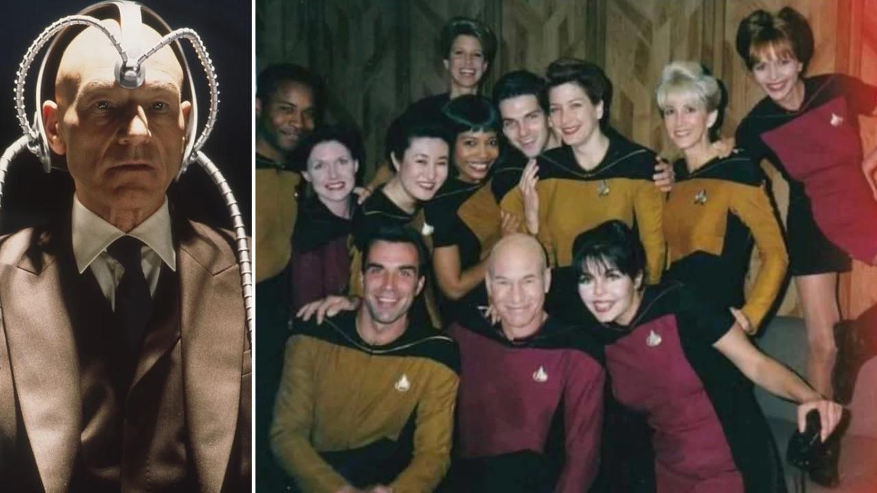 Patrick Stewart in X-Men and Star Trek cast photo