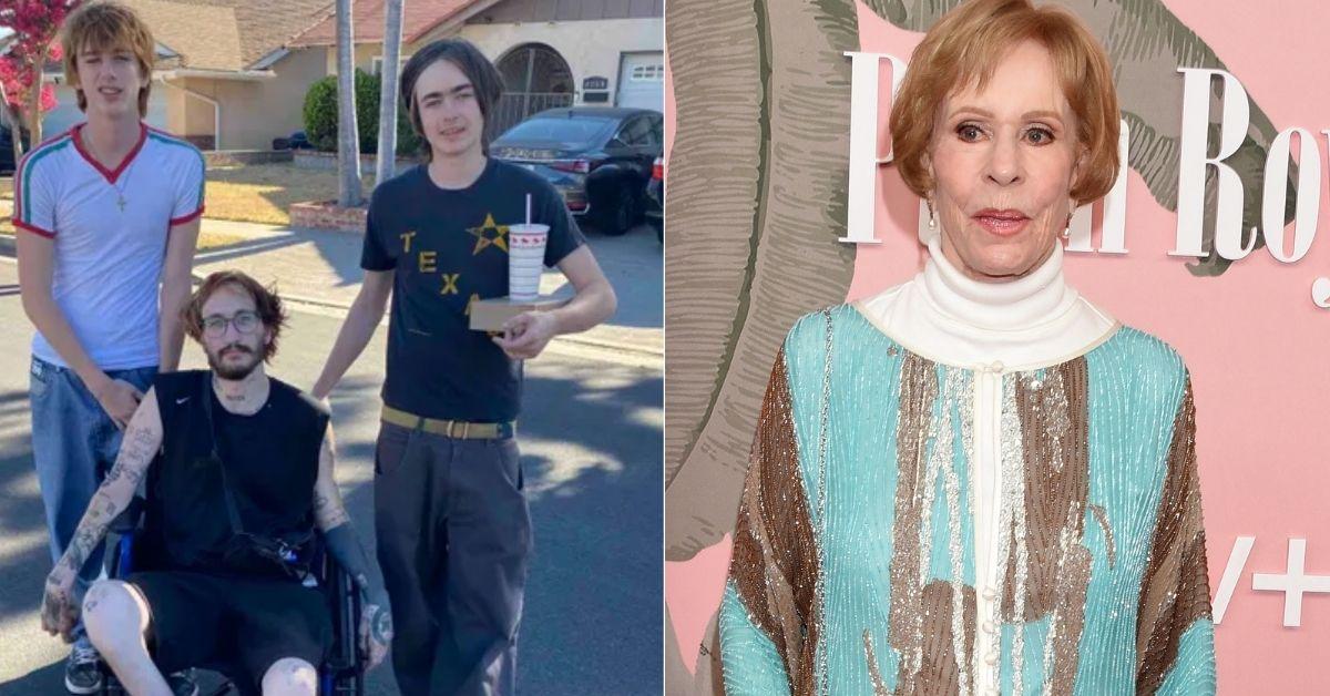 Photo of Carol Burnett and her grandson
