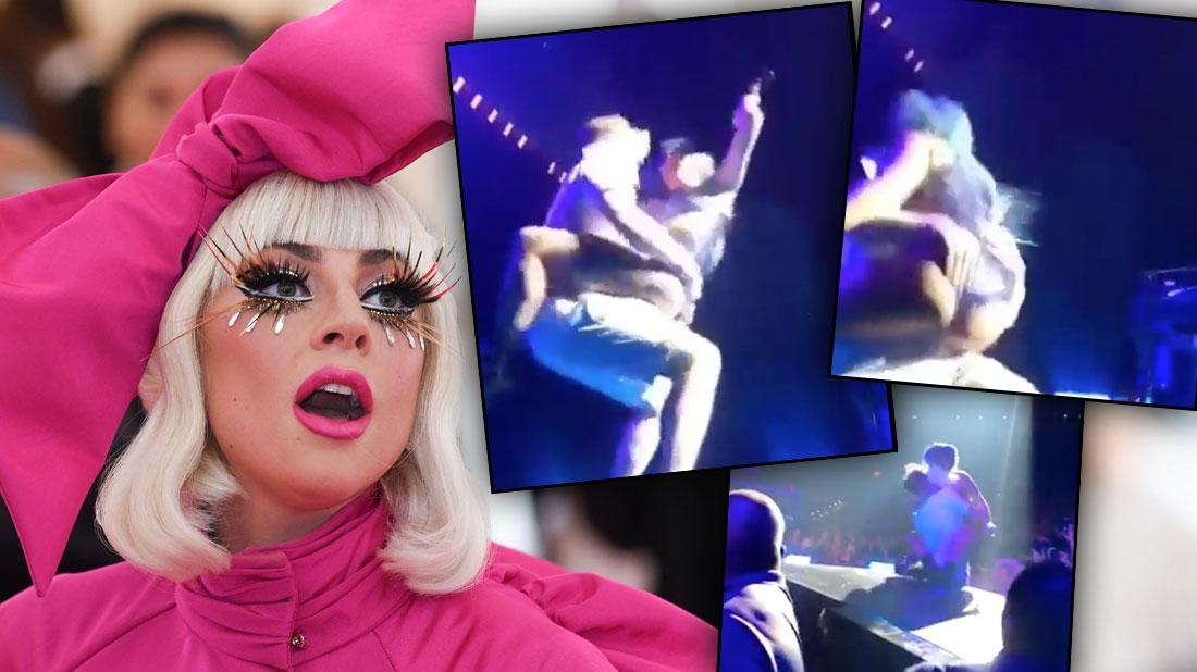 Lady Gaga Falls After Being Dropped By Fan On Stage: Video