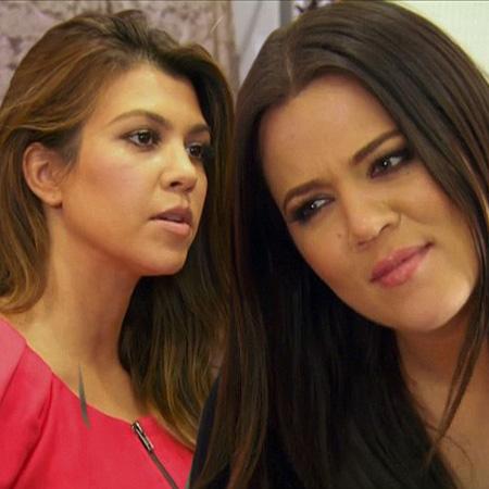 Khloe and Kourtney Kardashian